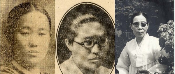 김초향, 박월정, 박록주(왼쪽부터)