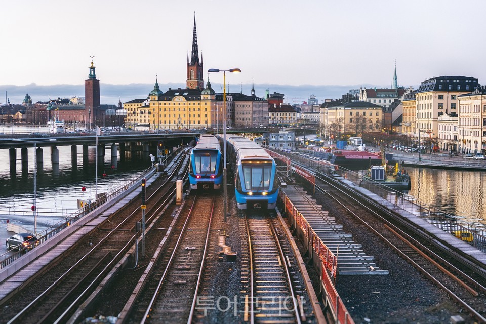 스웨덴의 스톡홀름 기차역